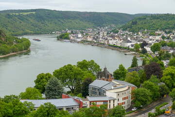 Poster - Boppard at rhine river