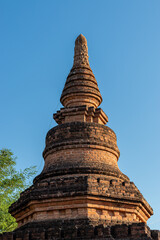 Canvas Print - Stupa en briques à Bagan, Myanmar 