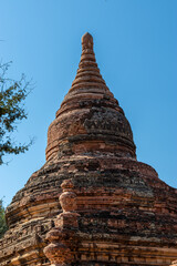 Canvas Print - Stupa en briques à Bagan, Myanmar 