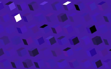 Wall Mural - dark purple vector background with rectangles.