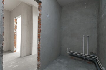 new apartment without finishing