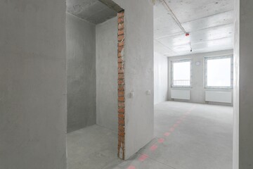new apartment without finishing