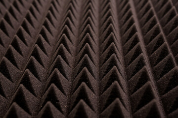 Close up of studio sound acoustical foam Background