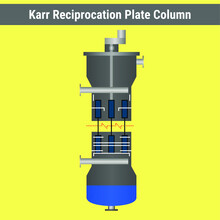 Vector Illustration For Karr Reciprocation Plate Column EPS10