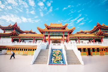 view of Thean Hou Temple at Kuala Lumpur city, Malaysia.