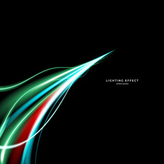 Wall Mural - abstract vector neons wave. bright sparkling background.
