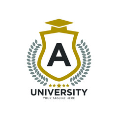 Poster - University college school logo template 