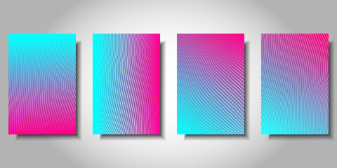 Wall Mural - modern background design. colorful halftone gradients. minimal covers design. background template de