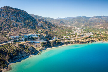 Wall Mural - Aerial view of Town