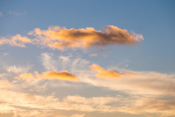 Wall Mural - sunset and clouds in the sky