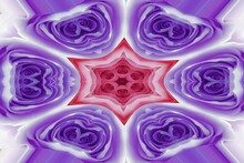 Abstract Purple Kaleidoscope Background 