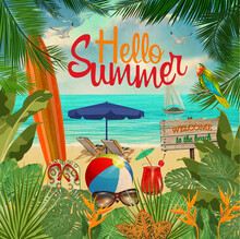 Hello Summer  Poster.