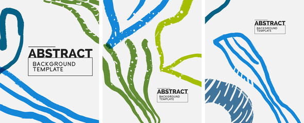 Social media abstract backgrounds. Abstract hand drawn doodles. Vector illustration for covers, banners, flyers