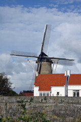 Sticker - Windmühle in Zierikzee, Niederlande