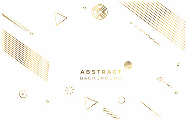 Wall Mural - Abstract gold color wave line pattern design and background. Use for modern design, cover, poster, template, brochure, decorated, flyer, banner.