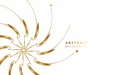 Wall Mural - Abstract gold color pattern design and background. Use for modern design, cover, poster, template, brochure, decorated, flyer, banner.