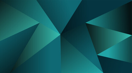 Wall Mural - abstract vector background . triangle shape green color