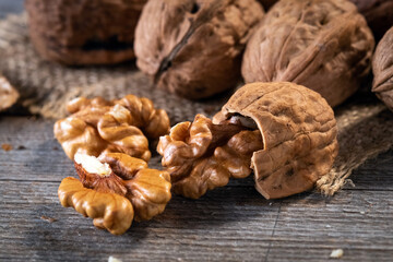 walnuts on a table