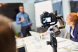 © Robert Kneschke - Video camera while streaming workshop live