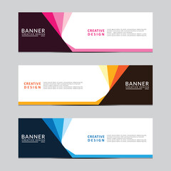 Wall Mural - Vector abstract geometric design banner web template. Modern design. Vector illustration