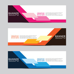 Wall Mural - Vector abstract geometric design banner web template. Modern design. Vector illustration