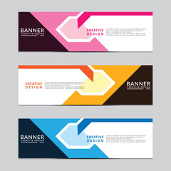 Wall Mural - Vector abstract geometric design banner web template. Modern design. Vector illustration