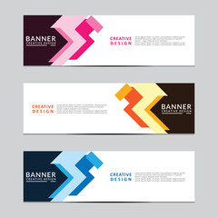 Wall Mural - Vector abstract geometric design banner web template. Modern design. Vector illustration