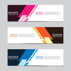 Wall Mural - Vector abstract geometric design banner web template. Modern design. Vector illustration