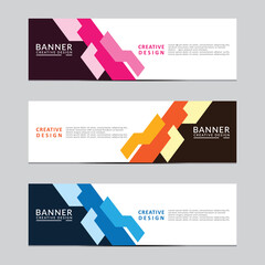 Wall Mural - Vector abstract geometric design banner web template. Modern design. Vector illustration