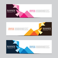 Wall Mural - Vector abstract geometric design banner web template. Modern design. Vector illustration