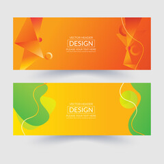 Wall Mural - Vector abstract geometric design banner web template. Modern design. Vector illustration