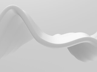 White abstract liquid wavy background