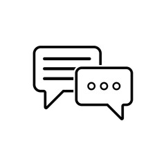 Wall Mural - message vector icon. chat icons. text message. speech bubbles icons. vector illustration