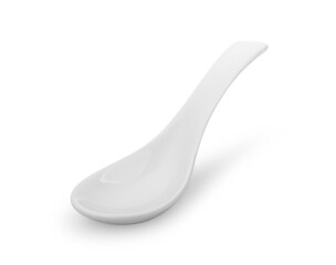 ceramic spoon isolated on white background