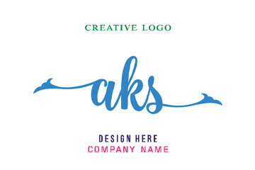 AKS lettering logo is simple, easy to understand and authoritative