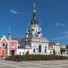 Soothe My Sorrows Church In Saratov, Russia. The Church Was Built In 1904-1906 In The Russian Revival Style, Inspired By The Architecture Of The Saint Basil's Cathedral In Moscow.