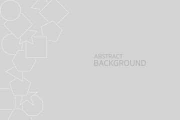 Wall Mural - abstract vector background. set of different geometric shapes, isolated. geometric shapes in lines d