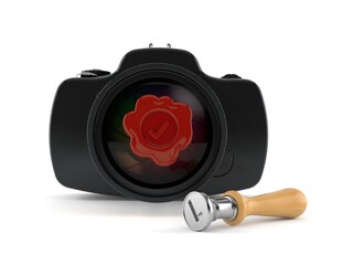 Poster - Camera with wax seal stamp