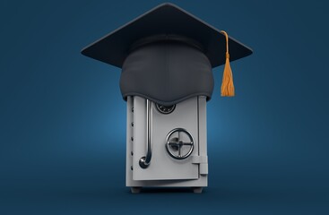 Sticker - Safe with mortarboard