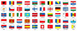 © Sasha Al - European Hand Drawn Flags sketch style vector doodle illustration