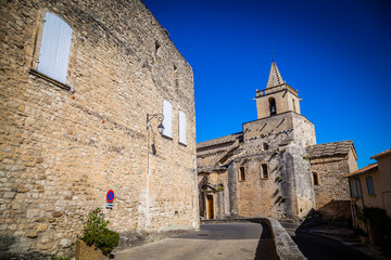 Wall Mural - Old houses in the ancient village of Venasque, Provence, France