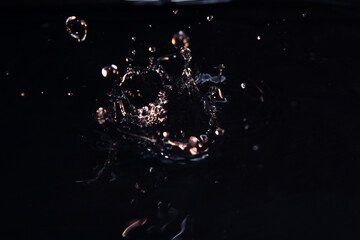 Canvas Print - close up of water splash