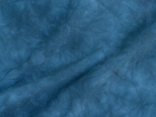 blue texture blur background of stretch synthetic fabric fiber with abstract pattern and curved line a high resolution closeup soft focus of cotton cloth surface for art and design