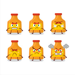 Poster - Curry cartoon character with various angry expressions