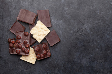 Canvas Print - Various chocolate pieces