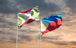 Flags of Philippines and Burundi.