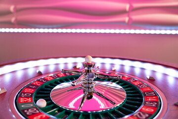 Wall Mural - Roulette table close up at the Casino