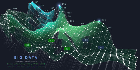 abstract analytical background with wireframe algorithm analyze plane data. analytics algorithms dat