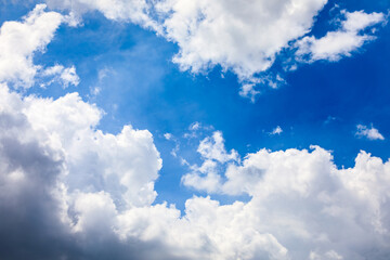 Blue sky background and white clouds