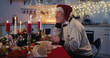 © Framestock - Lonely senior man at festive table for Christmas